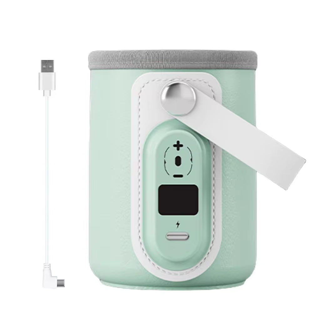 Insulated Baby Bottle Heater Bag - USB Rechargeable Milk and Water Warmer for Infant Travel Accessories
