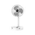 Cooling Stretchable Portable Fan with 3 Speed Settings, Quiet Desktop Table Fan for Home and Office, White