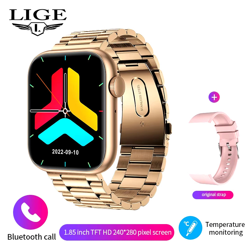 2025 Smartwatch with Wireless Charging, Bluetooth Calling, Fitness Tracking, and Customizable Watch Face for Men and Women