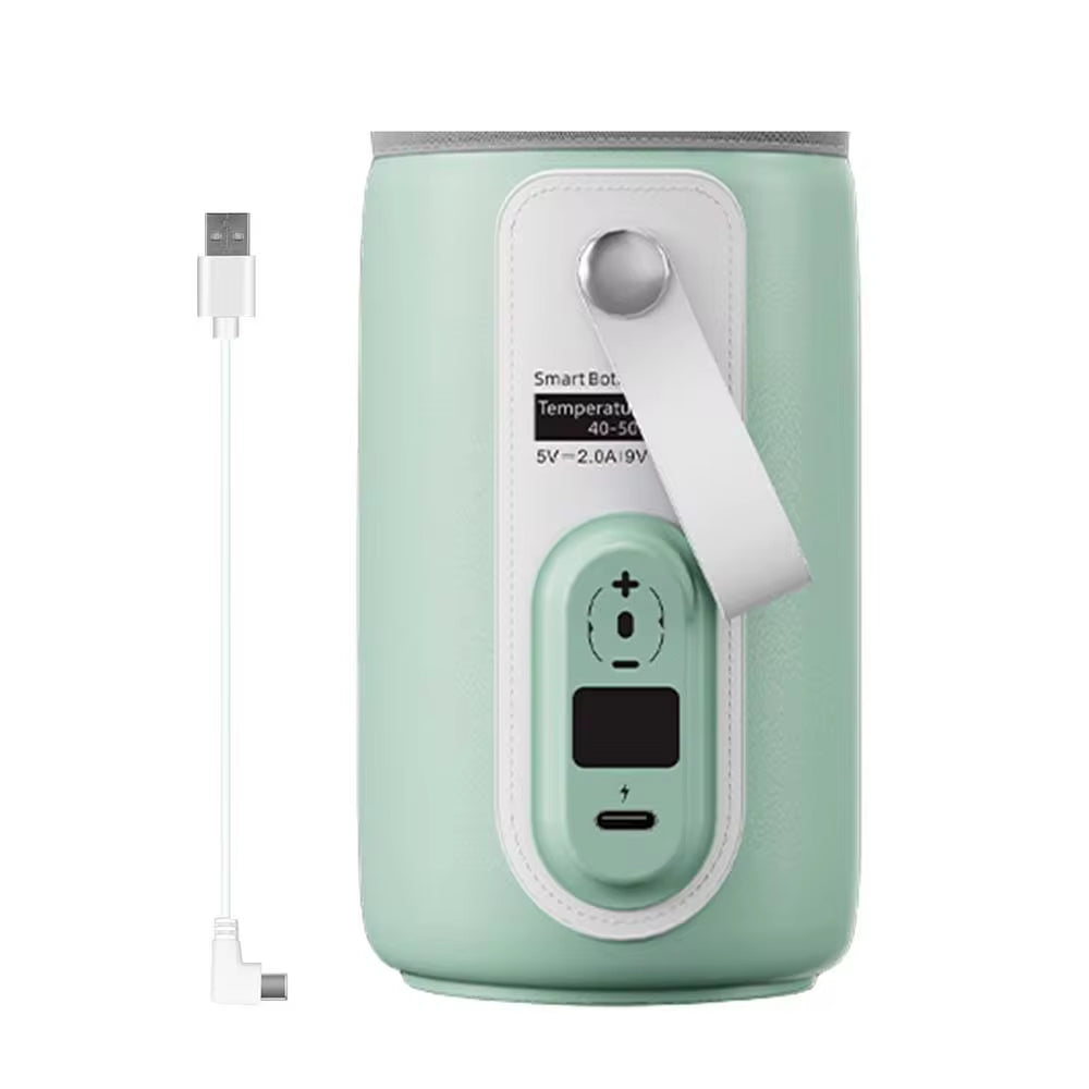 Insulated Baby Bottle Heater Bag - USB Rechargeable Milk and Water Warmer for Infant Travel Accessories