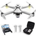 Syma Z6Pro Foldable GPS Drone with 4K HD Camera, FPV Quadcopter with Brushless Motors, Auto Return Home Feature, Includes 2 Batteries for 48 Minutes of Flight Time, Grey