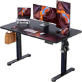 Height Adjustable Electric Standing Desk - 48" x 24" Sit-Stand Home Office Desk with Memory Function - Black