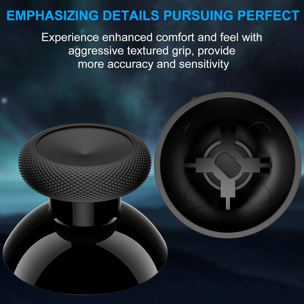 Xbox One Controller Joystick Replacement Set - 6 Original Rubberized Analog Thumbsticks with T8 and T6 Repair Screwdriver Kit
