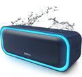 Soundbox Pro Bluetooth Speaker - 20W Stereo Sound, Active Extra Bass, 20-Hour Playtime, Multi-Color Lighting, Wireless Stereo Pairing, IPX6 Waterproof - Ideal for Outdoor Activities and Gatherings - Blue