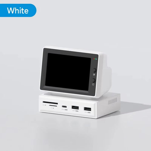 3.5-Inch IPS Mini Display for AIDA64 Mini PC: CPU, RAM, and HDD Data Monitoring with USB-C Hub for Laptop and MacBook