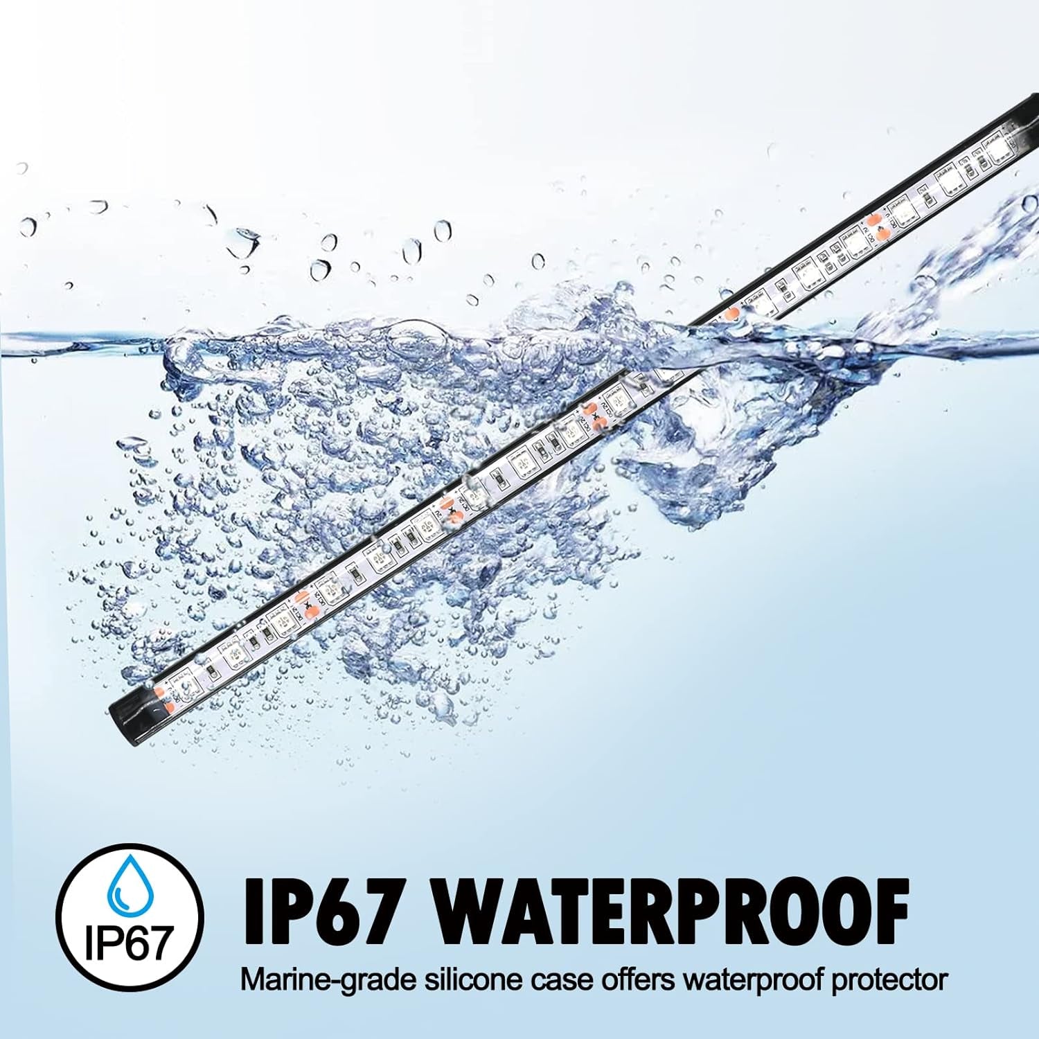 LED Waterproof Interior and Deck Lighting for Pontoon Boats, Yachts, Bass Boats, and Jet Skis (Blue, 3.5W) - IP67 Rated, Ideal for Night Fishing and Courtesy Use