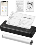 HPRT MT810 Portable A4 Wireless Bluetooth Thermal Printer for Home, Office, and Travel - Compatible with 8" and 4" Thermal Roll Paper