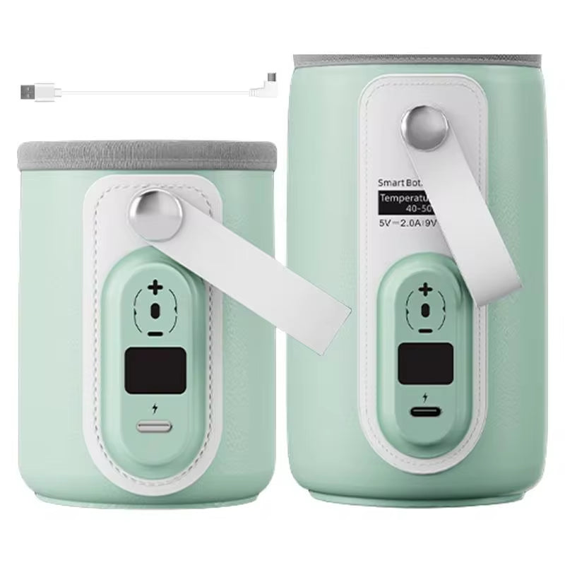 Insulated Baby Bottle Heater Bag - USB Rechargeable Milk and Water Warmer for Infant Travel Accessories