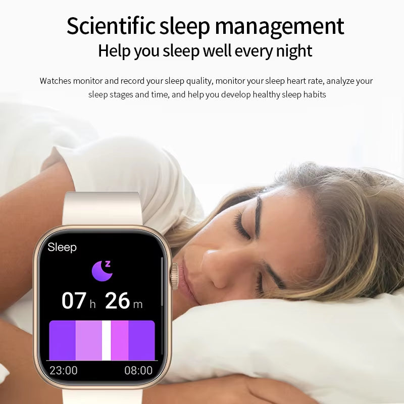 2025 Smartwatch with Wireless Charging, Bluetooth Calling, Fitness Tracking, and Customizable Watch Face for Men and Women